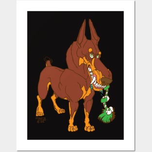 Red Doberman Posters and Art